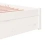 Estructura de cama madera maciza blanco 200x200 cm de vidaXL, Camas y somieres - Ref: Foro24-814970, Precio: 146,99 €, Descue...