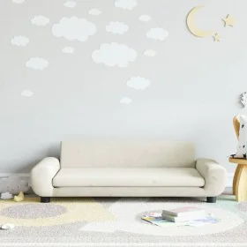 Sofá para niños de terciopelo crema 100x54x33 cm von vidaXL, Baby- und Kleinkindmöbel - Ref: Foro24-3196385, Preis: 103,90 €,...
