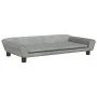 Hellgraues Samt-Kinder-Sofa 100x50x26 cm von vidaXL, Baby- und Kleinkindmöbel - Ref: Foro24-3196394, Preis: 103,46 €, Rabatt: %