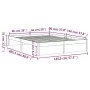 Gray solid wood bed frame 140x200 cm by vidaXL, Beds and slatted bases - Ref: Foro24-814951, Price: 121,50 €, Discount: %