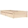 Estructura de cama con cajones 90x190 cm de vidaXL, Camas y somieres - Ref: Foro24-3103458, Precio: 163,88 €, Descuento: %