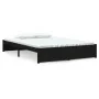 Schwarzer Massivholzbettrahmen 140x190 cm von vidaXL, Betten und Lattenroste - Ref: Foro24-814933, Preis: 143,89 €, Rabatt: %