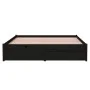 Schwarzer Massivholzbettrahmen 140x190 cm von vidaXL, Betten und Lattenroste - Ref: Foro24-814933, Preis: 143,89 €, Rabatt: %