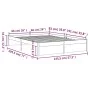 Schwarzer Massivholzbettrahmen 140x190 cm von vidaXL, Betten und Lattenroste - Ref: Foro24-814933, Preis: 143,89 €, Rabatt: %