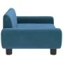 Blue velvet children's sofa 70x45x33 cm by vidaXL, Baby and Toddler Furniture - Ref: Foro24-3196386, Price: 79,16 €, Discount: %