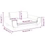 Blue velvet children's sofa 70x45x33 cm by vidaXL, Baby and Toddler Furniture - Ref: Foro24-3196386, Price: 79,16 €, Discount: %