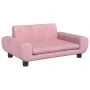 Rosa Samt Kinder Sofa 70x45x33 cm von vidaXL, Baby- und Kleinkindmöbel - Ref: Foro24-3196389, Preis: 78,78 €, Rabatt: %