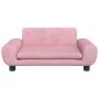 Rosa Samt Kinder Sofa 70x45x33 cm von vidaXL, Baby- und Kleinkindmöbel - Ref: Foro24-3196389, Preis: 78,78 €, Rabatt: %