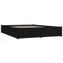 Bed frame with drawers black 140x190 cm by vidaXL, Beds and slatted bases - Ref: Foro24-3103507, Price: 260,66 €, Discount: %