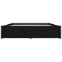 Bettgestell mit Schubladen schwarz 140x190 cm von vidaXL, Betten und Lattenroste - Ref: Foro24-3103507, Preis: 257,14 €, Raba...