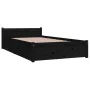 Bettgestell mit Schubladen schwarz 90x200 cm von vidaXL, Betten und Lattenroste - Ref: Foro24-3103487, Preis: 223,85 €, Rabat...