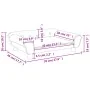 Dunkelgraues Kindersofa aus Samt, 70x45x26 cm von vidaXL, Baby- und Kleinkindmöbel - Ref: Foro24-3196402, Preis: 71,00 €, Rab...
