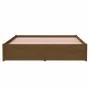 Honey brown solid wood bed frame 140x200 cm by vidaXL, Beds and slatted bases - Ref: Foro24-814952, Price: 109,38 €, Discount: %