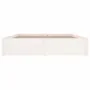 White bed frame with drawers 150x200 cm by vidaXL, Beds and slatted bases - Ref: Foro24-3103519, Price: 259,17 €, Discount: %