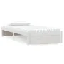 Estructura de cama madera maciza blanco 90x200 cm de vidaXL, Camas y somieres - Ref: Foro24-814935, Precio: 89,72 €, Descuent...