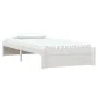 Estructura de cama madera maciza blanco 90x200 cm de vidaXL, Camas y somieres - Ref: Foro24-814935, Precio: 89,72 €, Descuent...