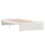 Estructura de cama madera maciza blanco 90x200 cm de vidaXL, Camas y somieres - Ref: Foro24-814935, Precio: 89,72 €, Descuent...