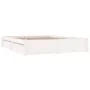 White bed frame with drawers 200x200 cm by vidaXL, Beds and slatted bases - Ref: Foro24-3103534, Price: 268,93 €, Discount: %