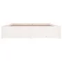 White bed frame with drawers 200x200 cm by vidaXL, Beds and slatted bases - Ref: Foro24-3103534, Price: 268,93 €, Discount: %