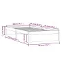 Estructura de cama madera maciza blanco 90x200 cm de vidaXL, Camas y somieres - Ref: Foro24-814935, Precio: 89,72 €, Descuent...