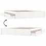 White bed frame with drawers 200x200 cm by vidaXL, Beds and slatted bases - Ref: Foro24-3103534, Price: 268,93 €, Discount: %