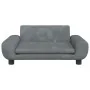 Dunkelgraues Kindersofa aus Samt, 70x45x33 cm von vidaXL, Baby- und Kleinkindmöbel - Ref: Foro24-3196388, Preis: 76,86 €, Rab...