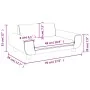 Dunkelgraues Kindersofa aus Samt, 70x45x33 cm von vidaXL, Baby- und Kleinkindmöbel - Ref: Foro24-3196388, Preis: 76,86 €, Rab...