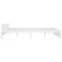 Weißer Massivholzbettrahmen 200x200 cm von vidaXL, Betten und Lattenroste - Ref: Foro24-815065, Preis: 198,90 €, Rabatt: %