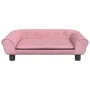 Sofá para niños de terciopelo rosa 70x45x26 cm de vidaXL, Mobiliario para bebés y niños pequeños - Ref: Foro24-3196403, Preci...