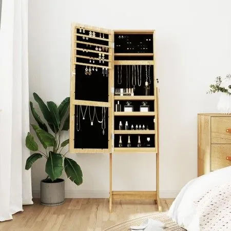 Mirror with standing jewelry box 42x38x152 cm by vidaXL, Mirrors - Ref: Foro24-353258, Price: 125,27 €, Discount: %