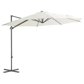 Ampelschirm mit sandfarbenem Stahlmast 300 cm von vidaXL, Sonnenschirme - Ref: Foro24-44628, Preis: 97,50 €, Rabatt: %
