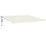 Aluminum and cream fabric retractable awning 4x3 m by vidaXL, Awnings - Ref: Foro24-3154578, Price: 950,79 €, Discount: %