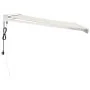 Retractable aluminum and cream fabric awning 3.5x2.5 m by vidaXL, Awnings - Ref: Foro24-3154577, Price: 530,44 €, Discount: %