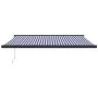Toldo retráctil aluminio y tela azul y blanco 4x3 m de vidaXL, Toldos - Ref: Foro24-3154598, Precio: 719,76 €, Descuento: %