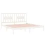Weißer Massivholzbettrahmen Supe King 180x200 cm von vidaXL, Betten und Lattenroste - Ref: Foro24-3104079, Preis: 148,65 €, R...