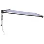 Toldo retráctil aluminio y tela azul y blanco 4,5x3 m by vidaXL, Awnings - Ref: Foro24-3154599, Price: 717,28 €, Discount: %