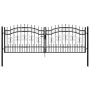 Schwarzes, beschichtetes Stahlspeer-Spitzengittertor 305x151cm von vidaXL, Gartentore - Ref: Foro24-151095, Preis: 349,11 €, ...