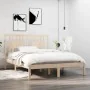 Bettgestell aus Massivholz 120x190 cm von vidaXL, Betten und Lattenroste - Ref: Foro24-3104033, Preis: 113,49 €, Rabatt: %