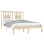 Bettgestell aus Massivholz 120x190 cm von vidaXL, Betten und Lattenroste - Ref: Foro24-3104033, Preis: 113,49 €, Rabatt: %