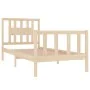 Estructura de cama madera maciza 90x190 cm de vidaXL, Camas y somieres - Ref: Foro24-3104093, Precio: 91,79 €, Descuento: %