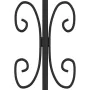 Schwarzes, beschichtetes Stahlspeer-Spitzengittertor 305x151cm von vidaXL, Gartentore - Ref: Foro24-151095, Preis: 349,11 €, ...