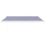 Toldo retráctil aluminio y tela azul y blanco 4x3 m de vidaXL, Toldos - Ref: Foro24-3154573, Precio: 918,93 €, Descuento: %