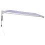 Toldo retráctil aluminio y tela azul y blanco 4x3 m de vidaXL, Toldos - Ref: Foro24-3154573, Precio: 918,93 €, Descuento: %