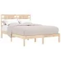 Estructura de cama madera maciza 120x190 cm de vidaXL, Camas y somieres - Ref: Foro24-3104188, Precio: 113,97 €, Descuento: %