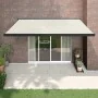 Toldo retráctil aluminio y tela color crema 4,5x3 m de vidaXL, Toldos - Ref: Foro24-3154604, Precio: 714,78 €, Descuento: %