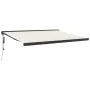 Einziehbare Markise aus Aluminium und cremefarbenem Stoff, 4,5 x 3 m von vidaXL, Markisen - Ref: Foro24-3154604, Preis: 714,7...