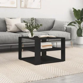 Black engineered wood coffee table 59.5x59.5x40 cm by vidaXL, Coffee table - Ref: Foro24-834246, Price: 38,43 €, Discount: %