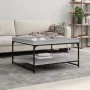 Sonoma-Couchtisch aus grauem Holzwerkstoff und Eisen, 80 x 80 x 45 cm von vidaXL, Couchtisch - Ref: Foro24-832816, Preis: 62,...