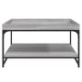 Mesa centro madera ingeniería y hierro gris Sonoma 80x80x45 cm de vidaXL, Mesas de centro - Ref: Foro24-832816, Precio: 62,23...