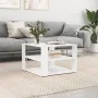 Engineered wood white coffee table 59.5x59.5x40 cm by vidaXL, Coffee table - Ref: Foro24-834245, Price: 38,57 €, Discount: %